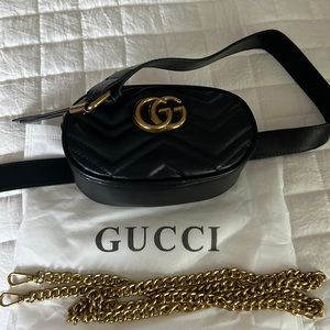 Black and hood purse not real